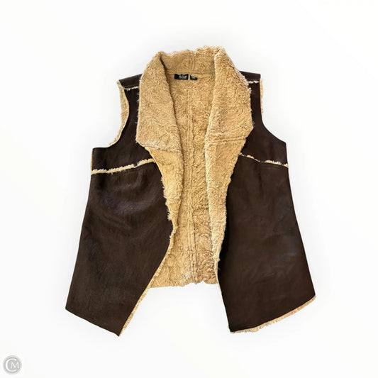 Vest Faux Fur & Sherpa By Ana In Brown, Size: S