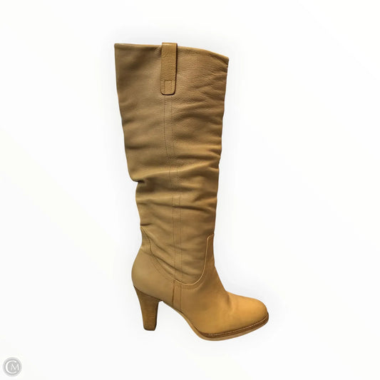 Boots Knee Heels By Via Spiga In Tan, Size: 8.5
