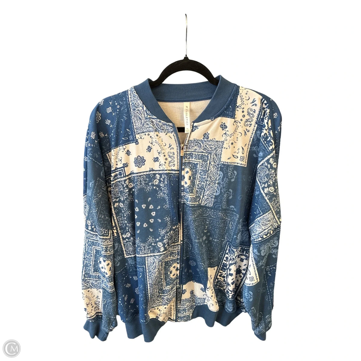 Jacket Other By Fabletics In Blue & White, Size: Xl