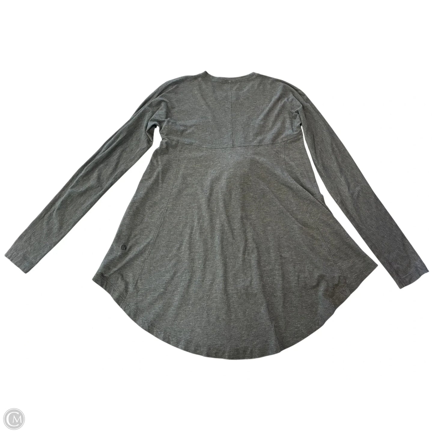 Athletic Top Long Sleeve Crewneck By Lululemon In Grey, Size: M