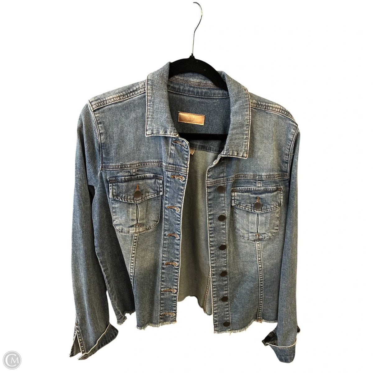 Jacket Denim By Kut In Blue Denim, Size: L
