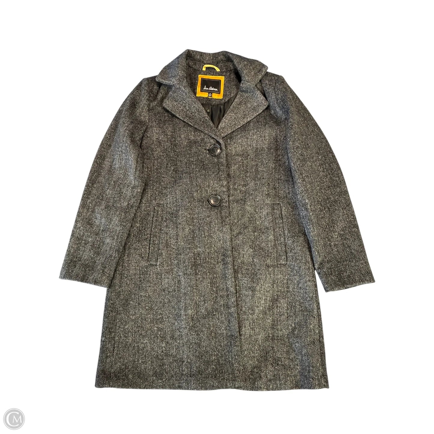 Coat Peacoat By Sam Edelman In Grey, Size: M