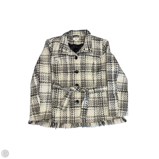 Coat Peacoat By Cato In Plaid Pattern, Size: Xl