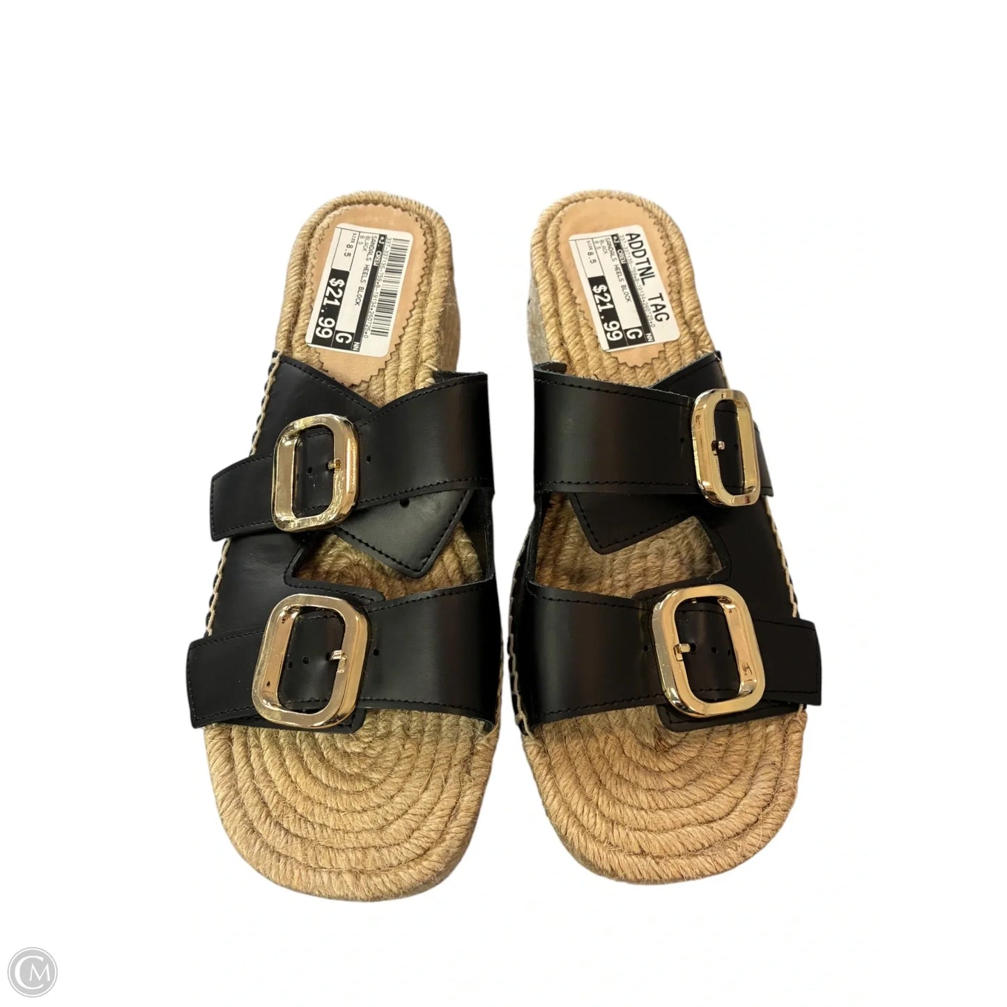 Sandals Heels Block By J. Crew In Black, Size: 8.5