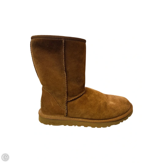 Boots Designer By Ugg In Brown, Size: 8