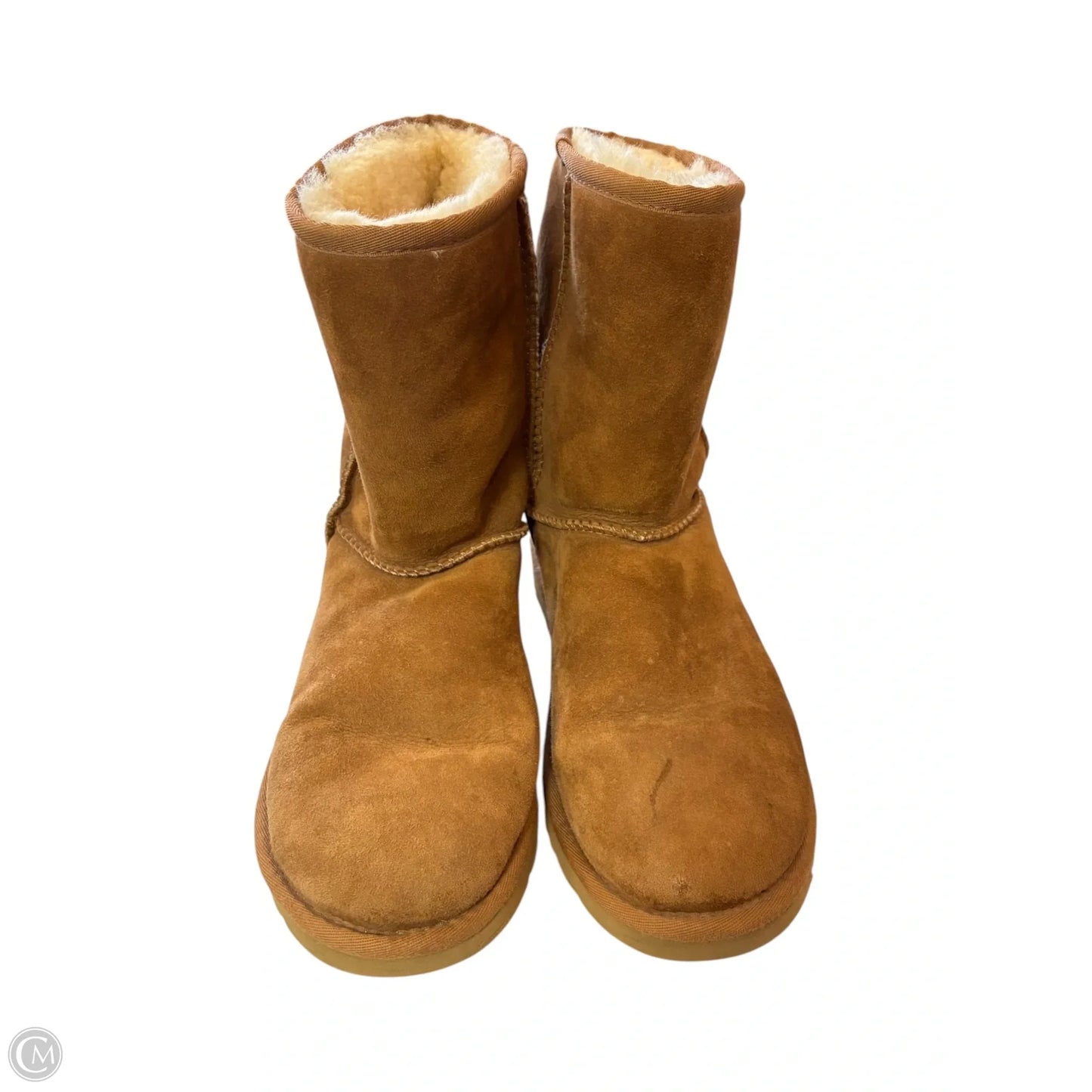 Boots Designer By Ugg In Brown, Size: 8