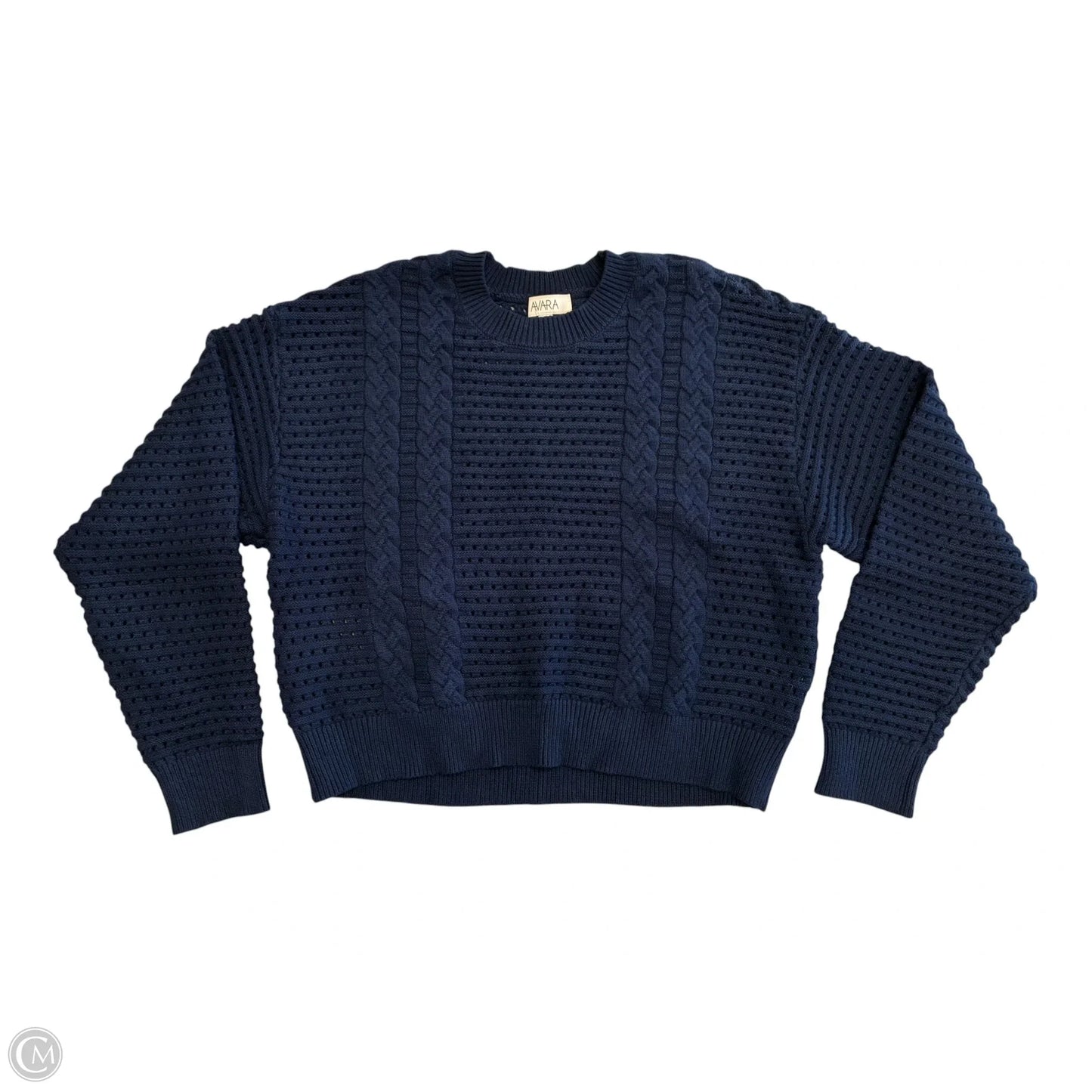 Sweater By Clothes Mentor In Navy, Size: S