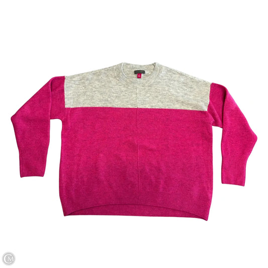 Sweater By Vince Camuto In Grey & Pink, Size: S