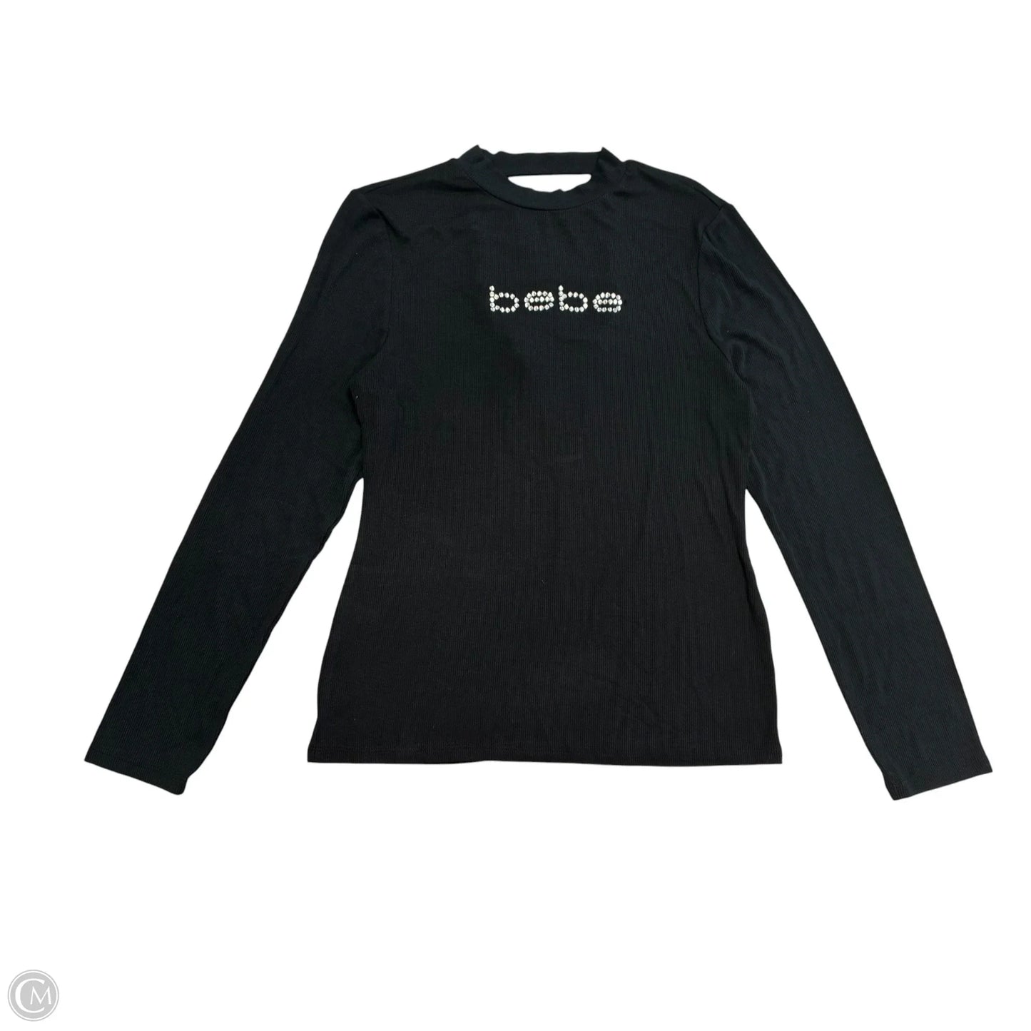 Top Long Sleeve By Bebe In Black, Size: Xl