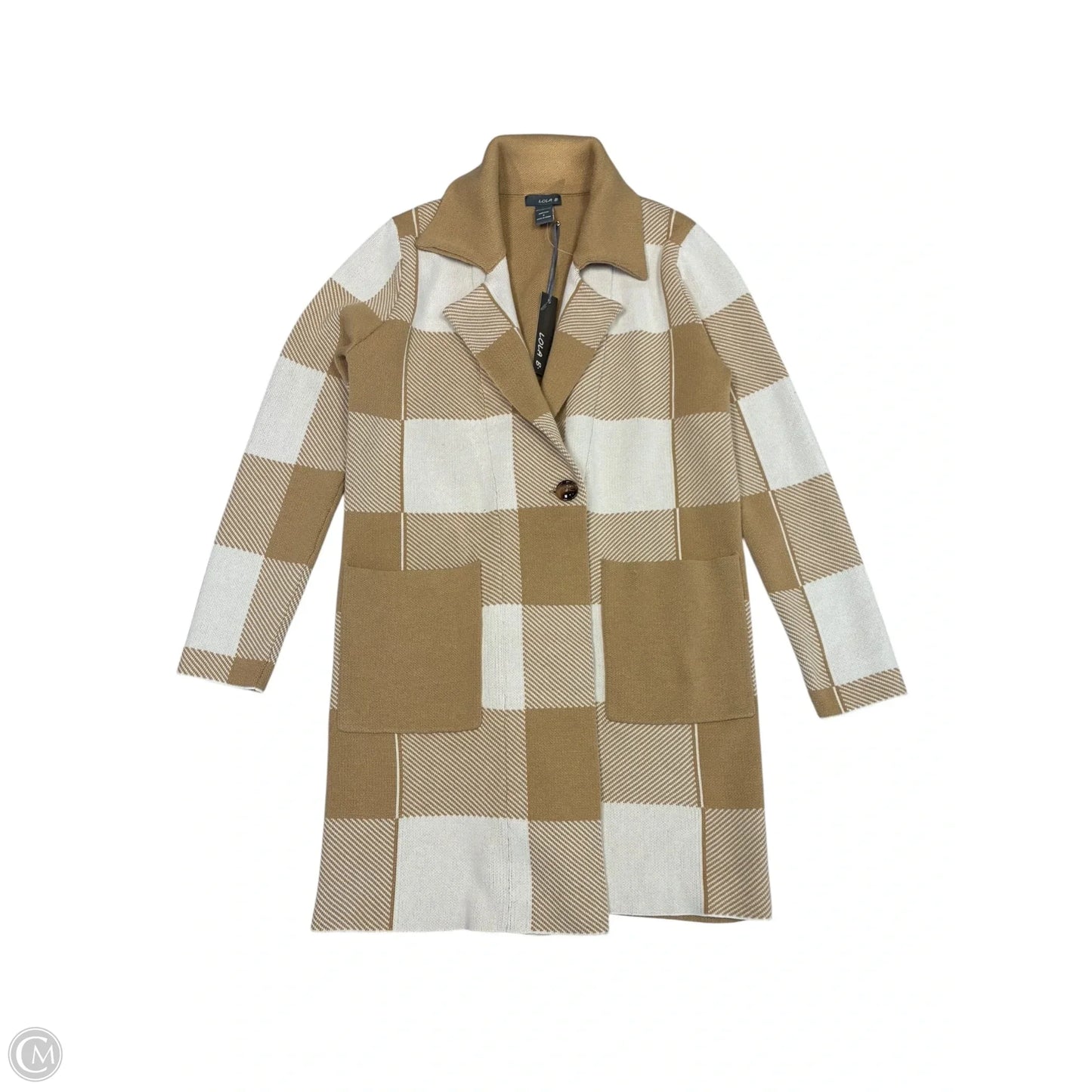 Cardigan By Clothes Mentor In Tan, Size: S