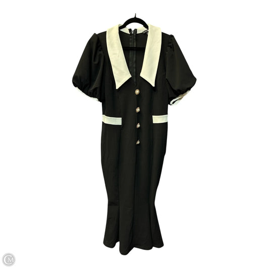 Dress Party Long By Fashion Nova In Black & White, Size: 1x