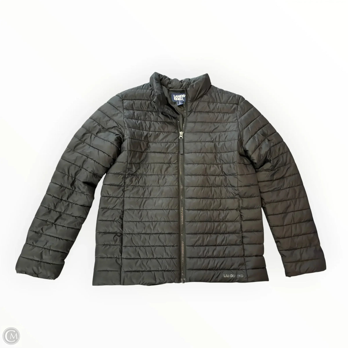 Jacket Puffer & Quilted By Lands End In Black, Size: Xl