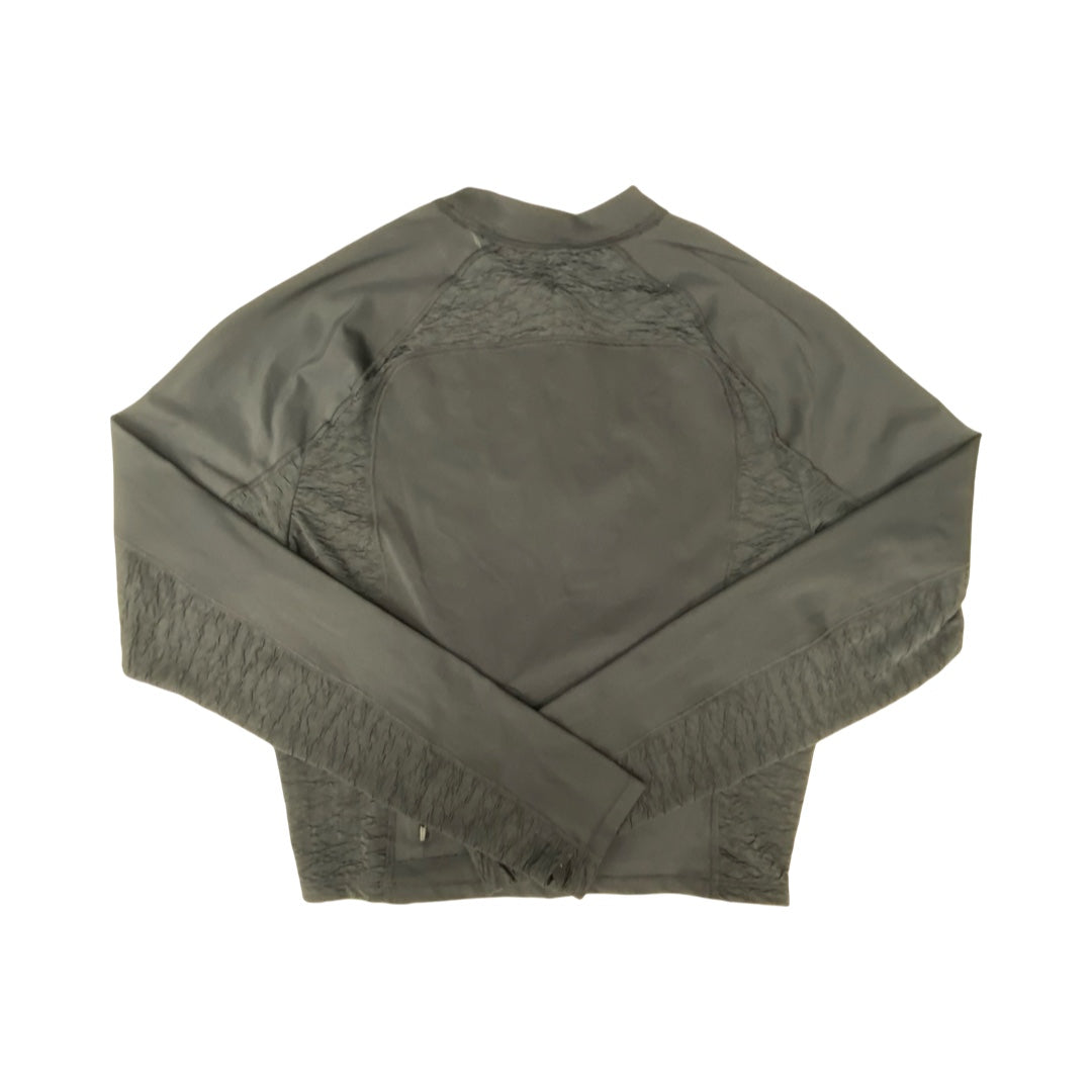 Athletic Top Ls Crewneck By Nike In Black, Size:L
