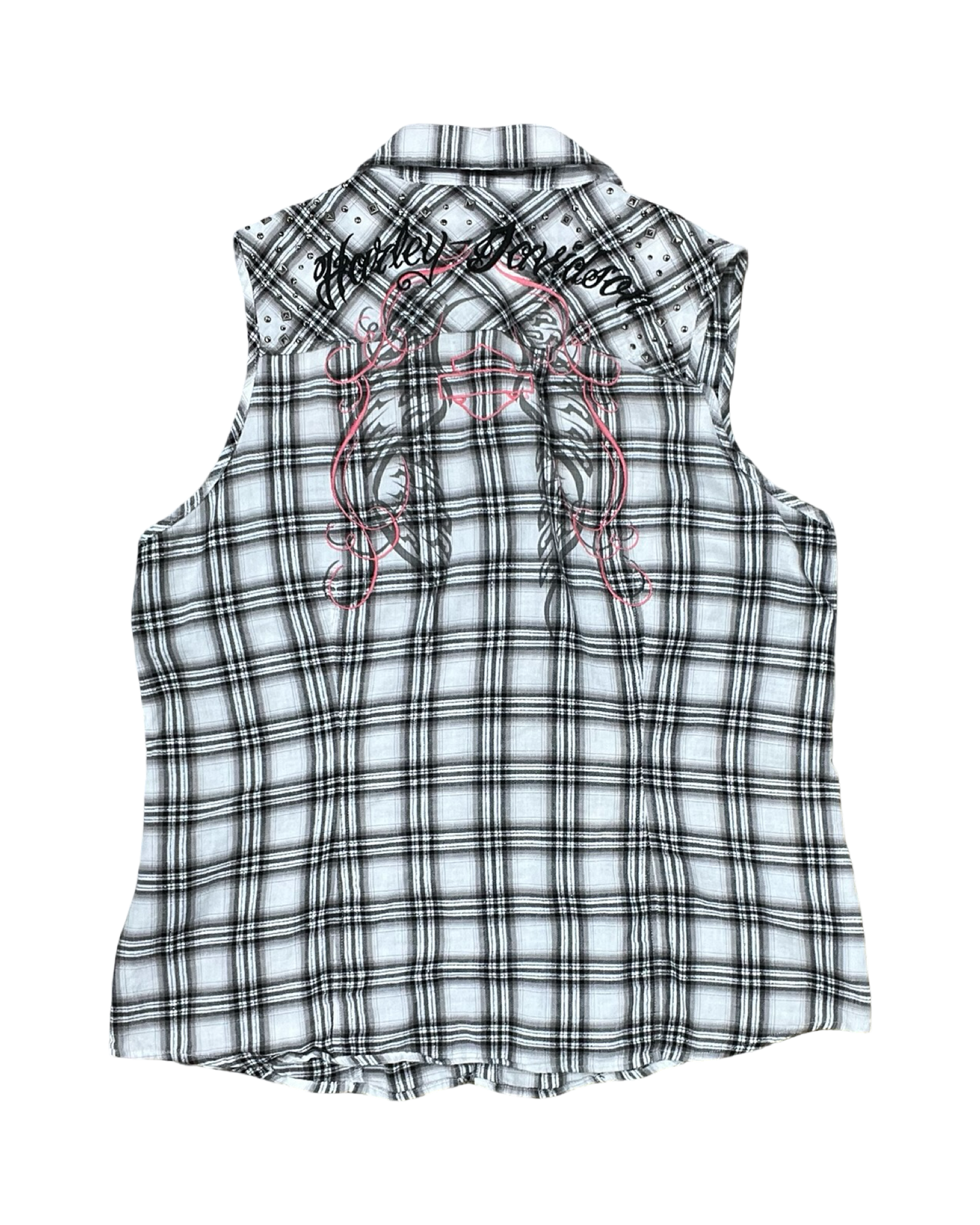 Blouse Ss By Harley Davidson In Black & Brown, Size:Xl
