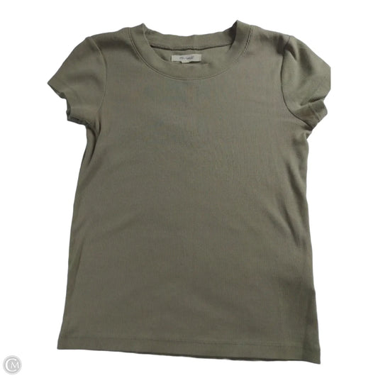 Top Short Sleeve By Madewell In Green, Size: Xs