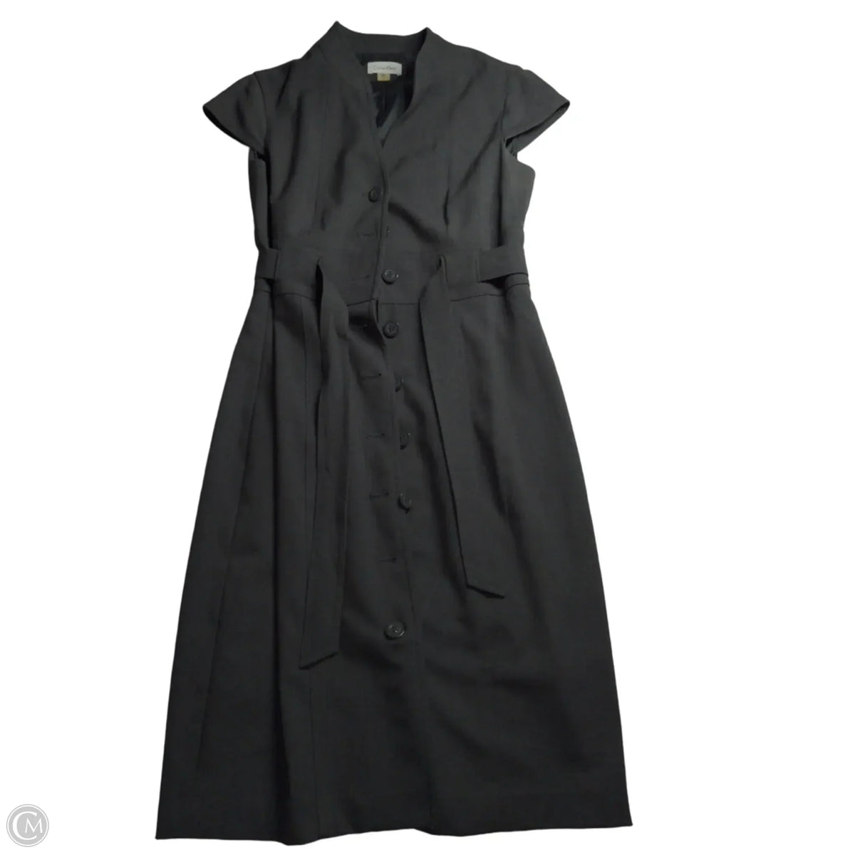 Dress Work By Calvin Klein In Grey, Size: 10