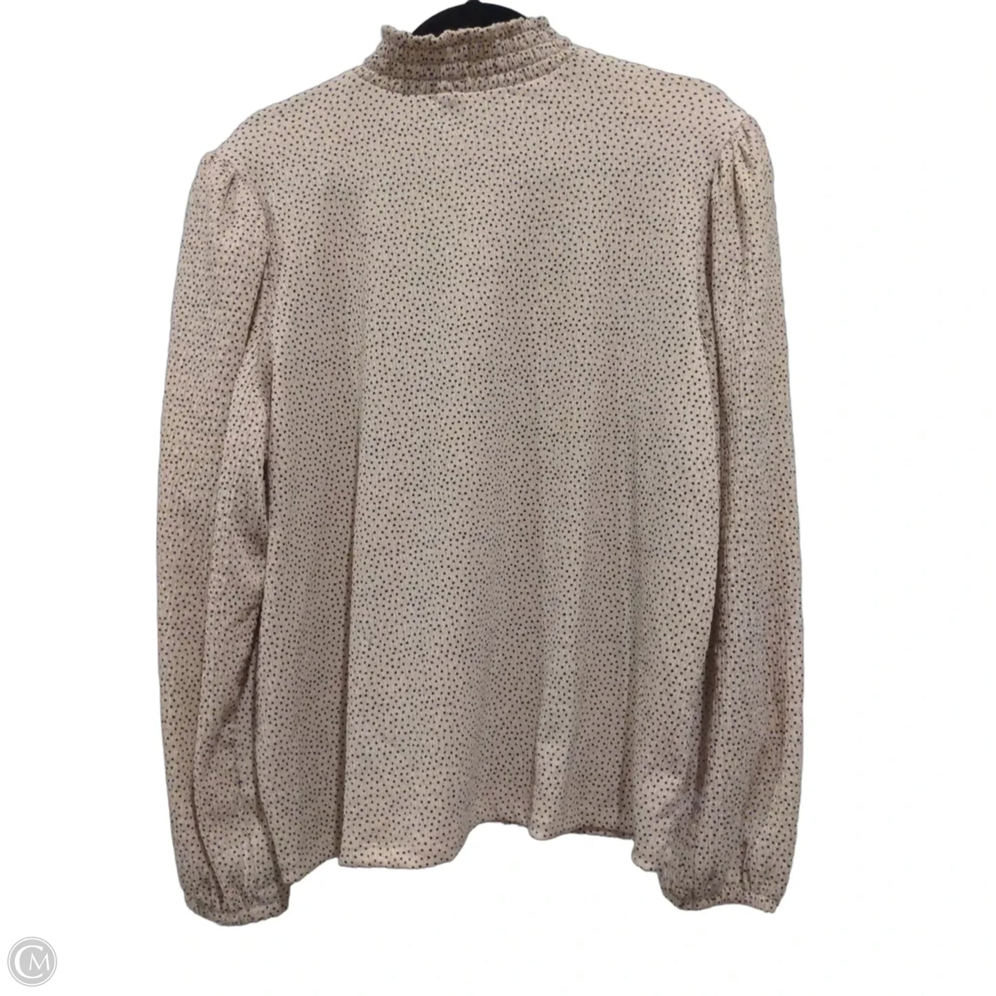 Blouse Long Sleeve By Loft In Cream, Size: L