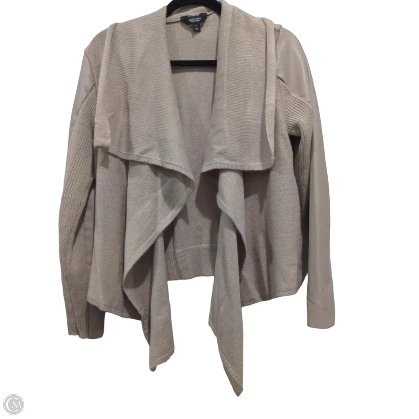 Cardigan By Simply Vera In Beige, Size: L