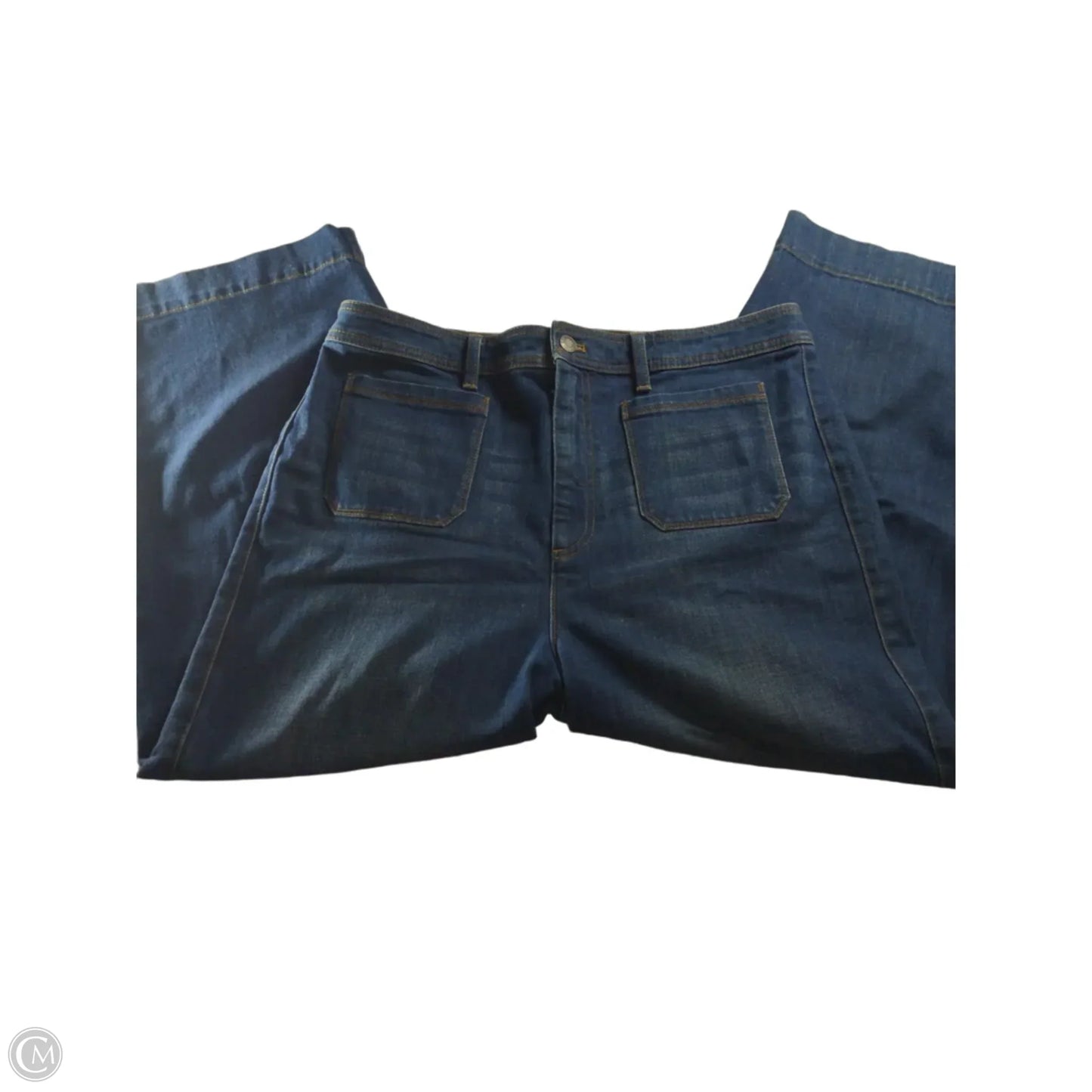 Jeans Wide Leg By Talbots In Blue, Size: 14