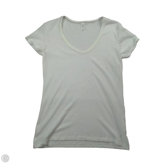 Top Short Sleeve Basic By Clothes Mentor In White, Size: M
