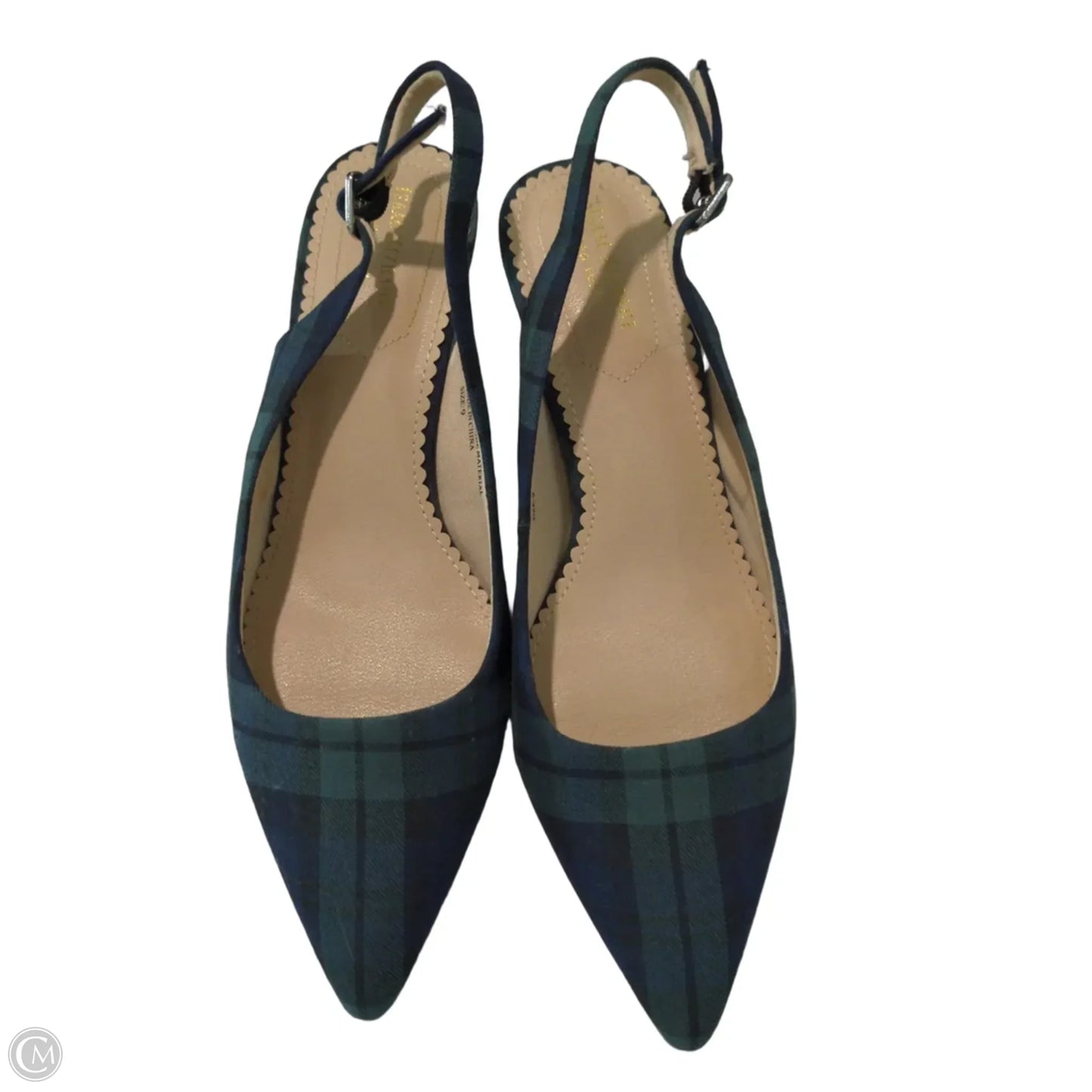 Shoes Heels Kitten By Clothes Mentor In Plaid Pattern, Size: 9