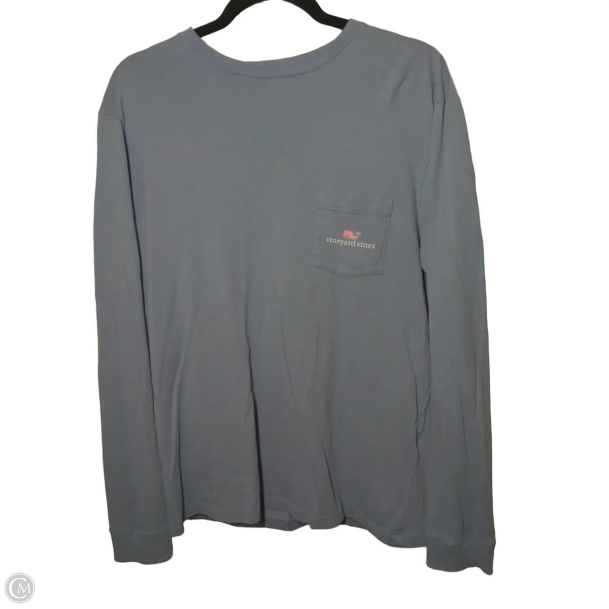 Top Long Sleeve Basic By Vineyard Vines In Grey, Size: S
