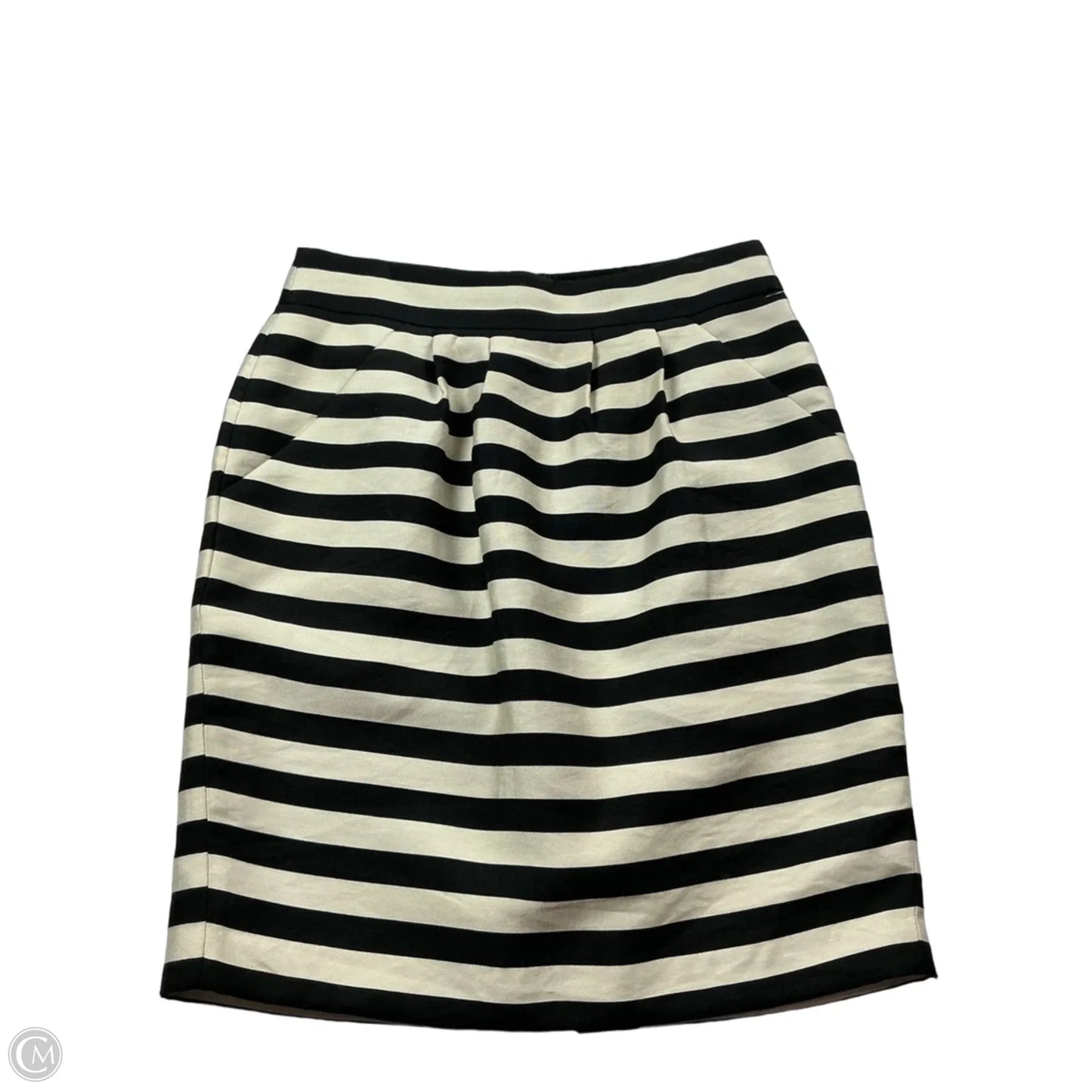 Skirt Midi By Banana Republic In Black & White, Size: 2