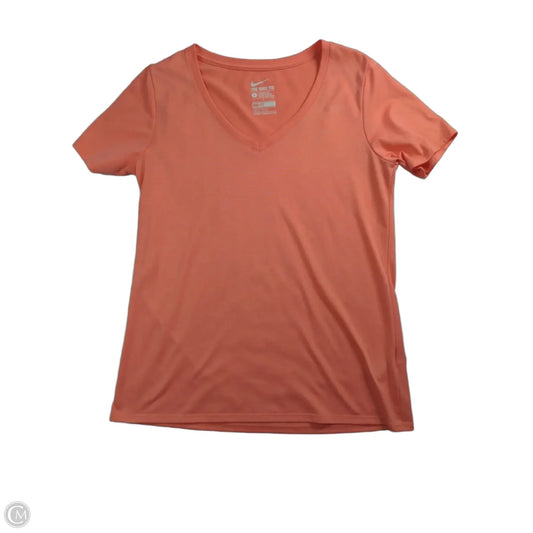 Top Short Sleeve Basic By Nike In Orange, Size: L