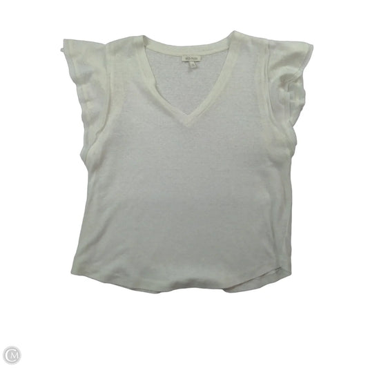 Top Short Sleeve By Ella Moss In White, Size: M