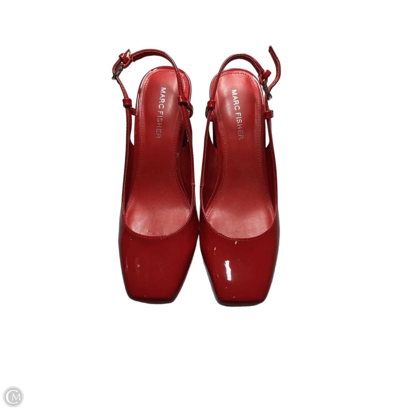 Sandals Heels Block By Marc Fisher In Red, Size: 7