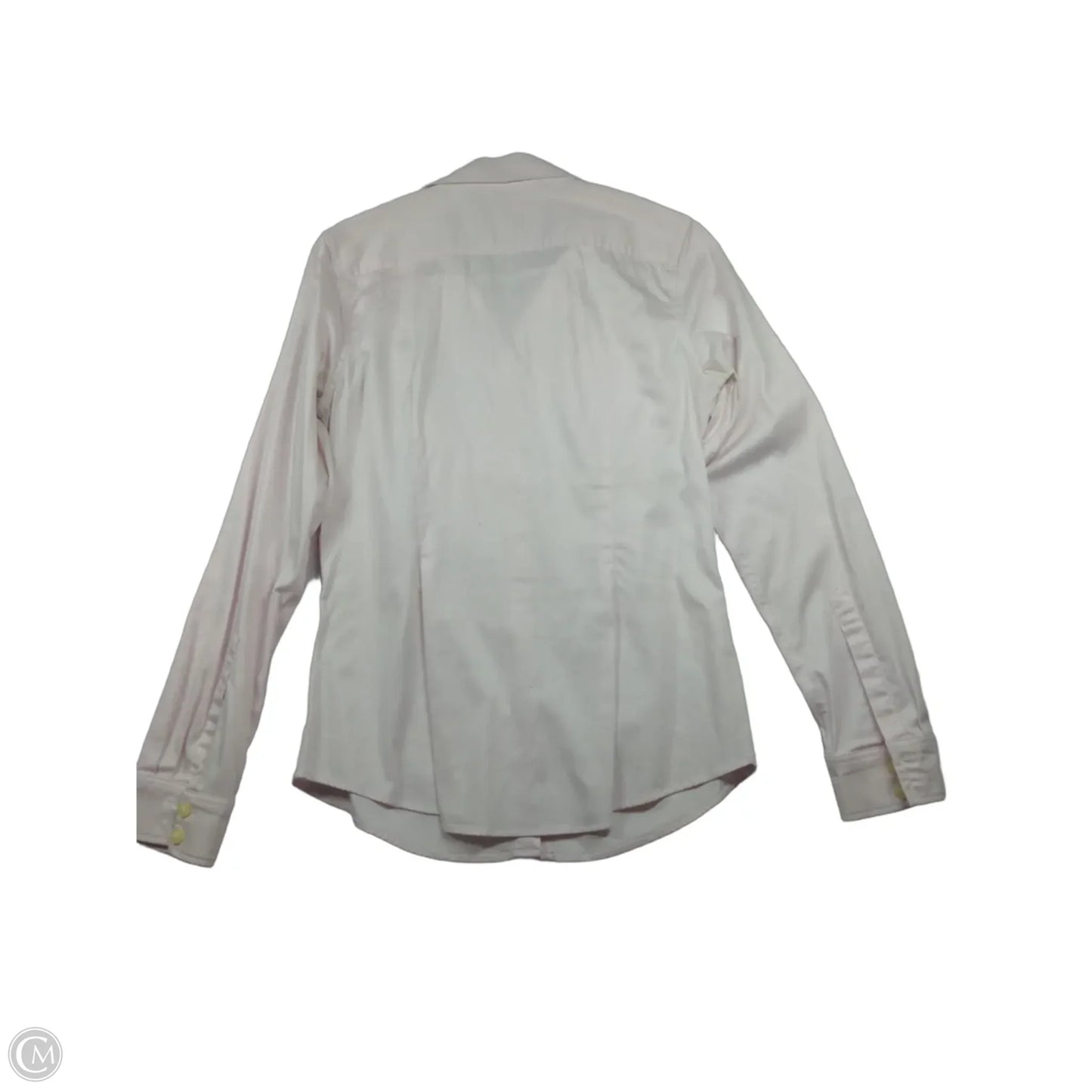 Blouse Long Sleeve By Banana Republic In Pink, Size: 8