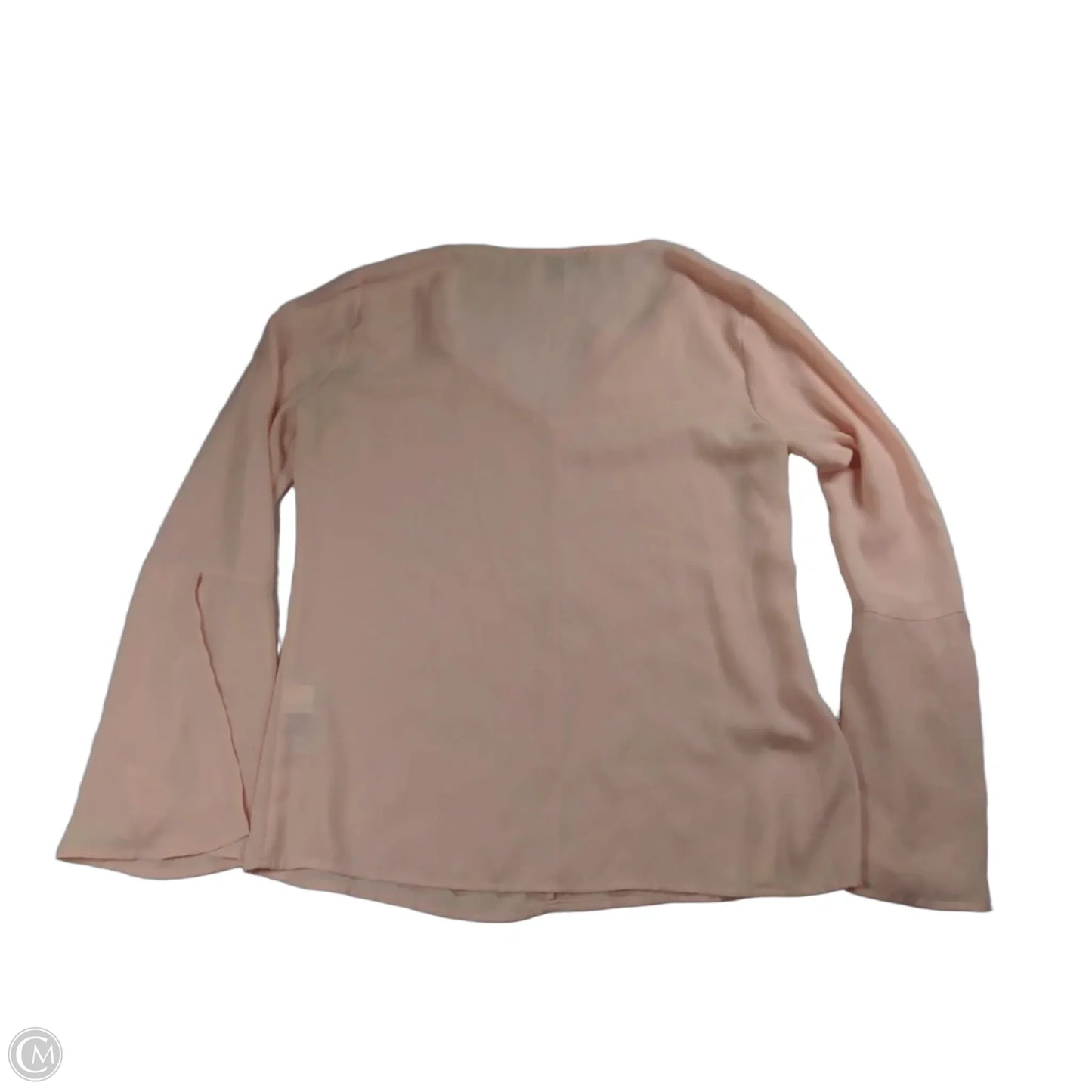 Blouse Long Sleeve By Banana Republic In Pink, Size: S