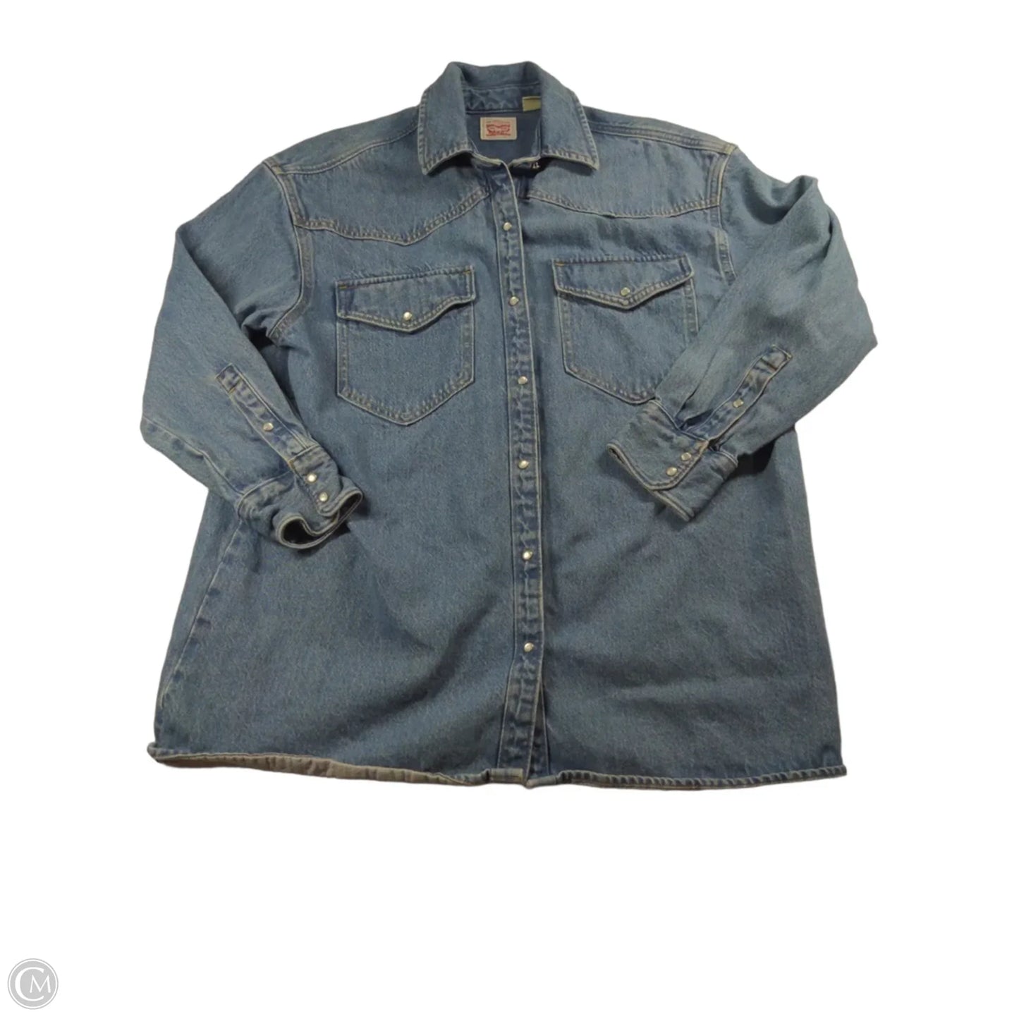 Jacket Denim By Levis In Blue, Size: M