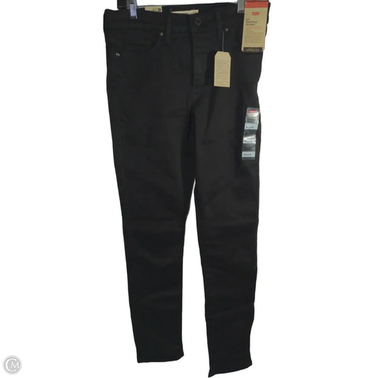 Jeans Straight By Levis In Black, Size: 28