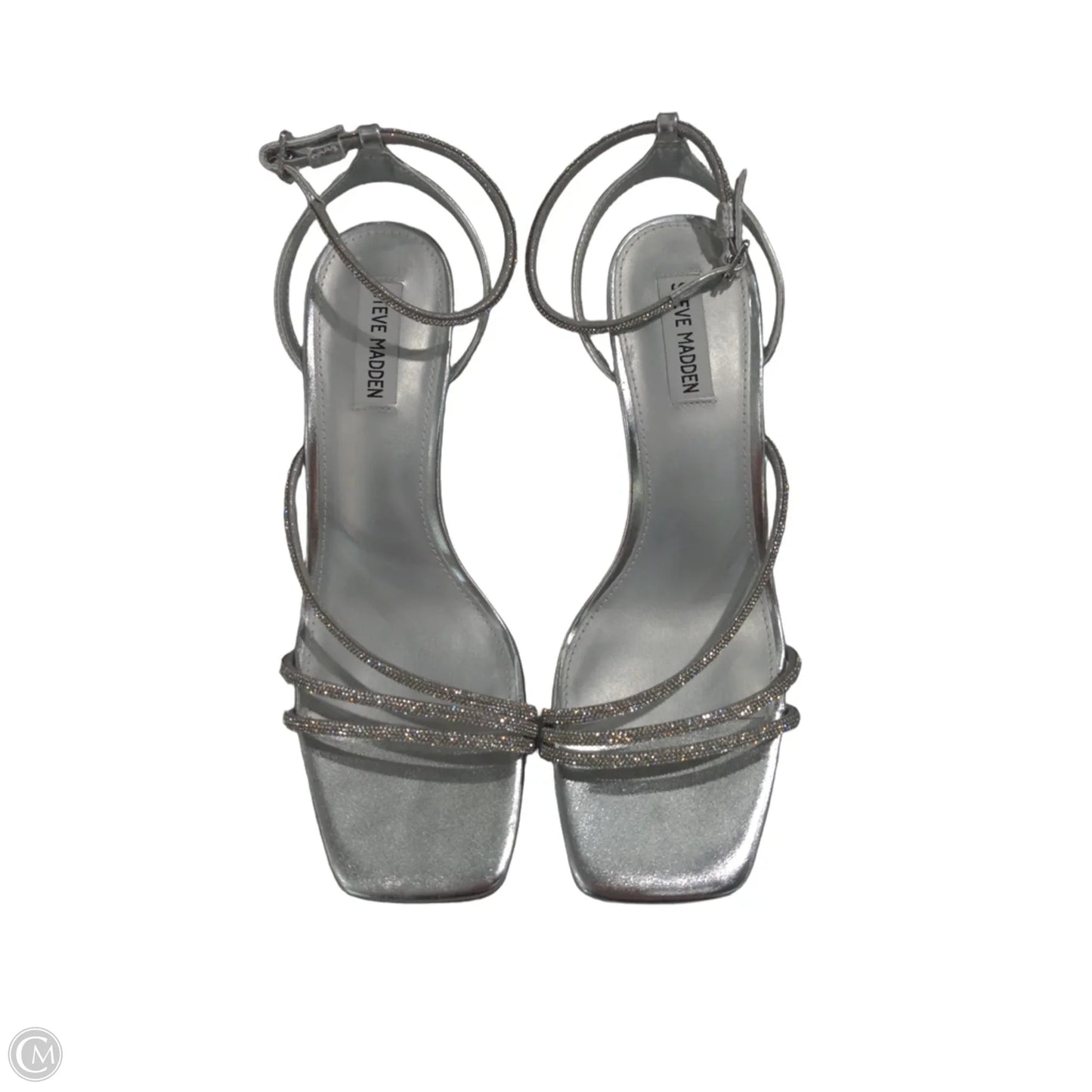 Shoes Heels Kitten By Steve Madden In Silver, Size: 10