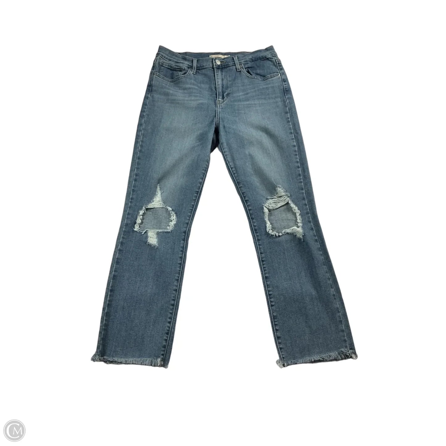 Jeans Straight By Levis In Blue, Size: 28