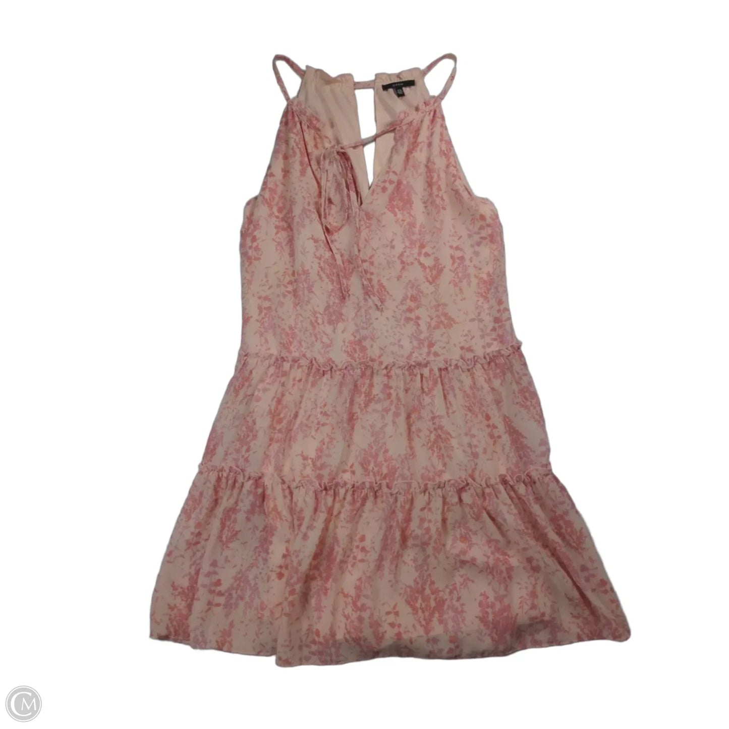 Dress Casual Midi By Drew In Pink & White, Size: Xs