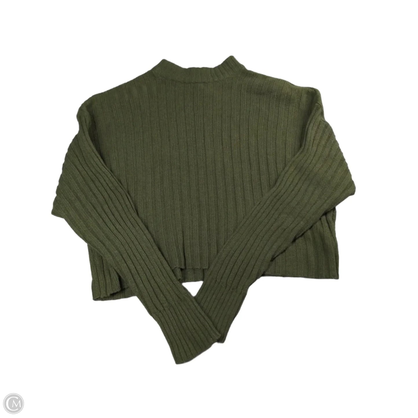 Top Long Sleeve By American Eagle In Green, Size: Xs
