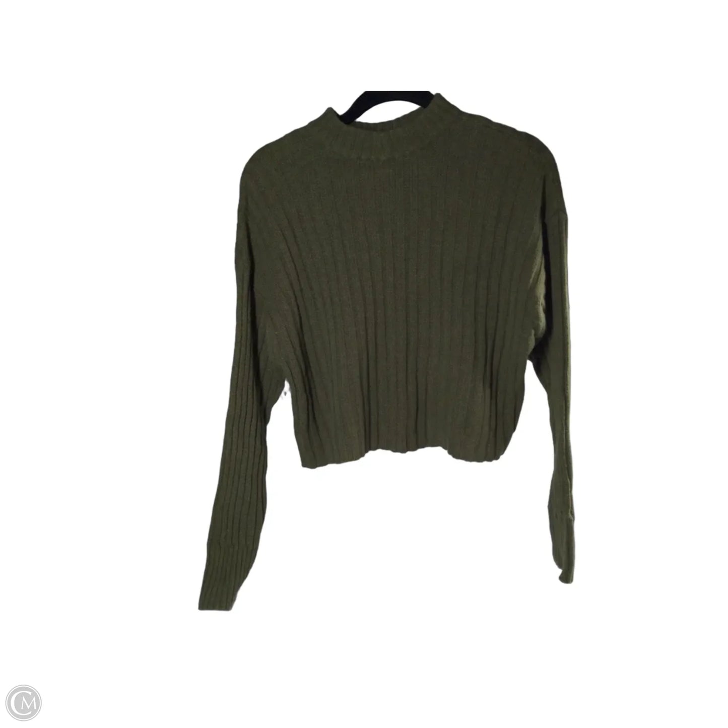 Top Long Sleeve By American Eagle In Green, Size: Xs