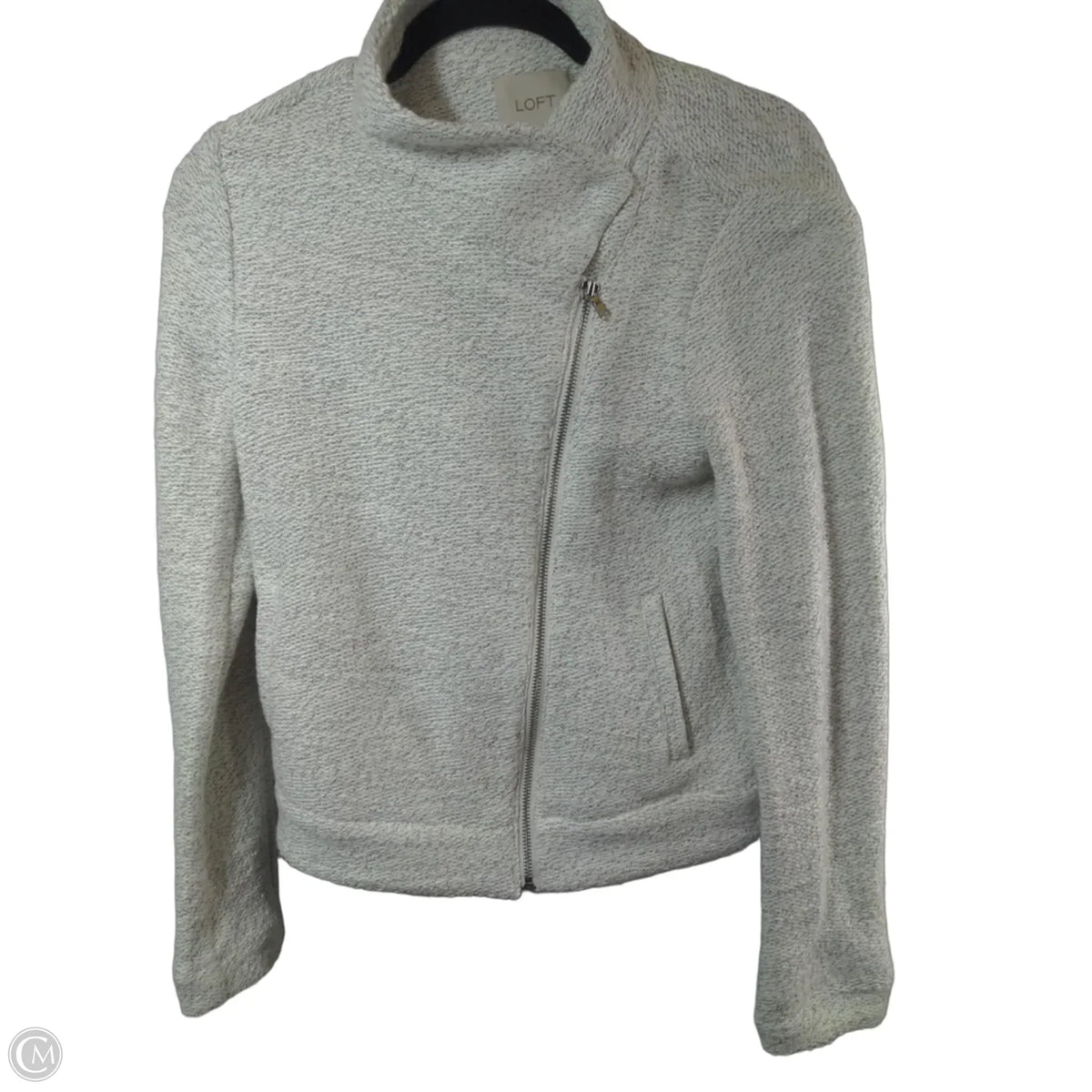 Jacket Fleece By Loft In Beige, Size: Sp