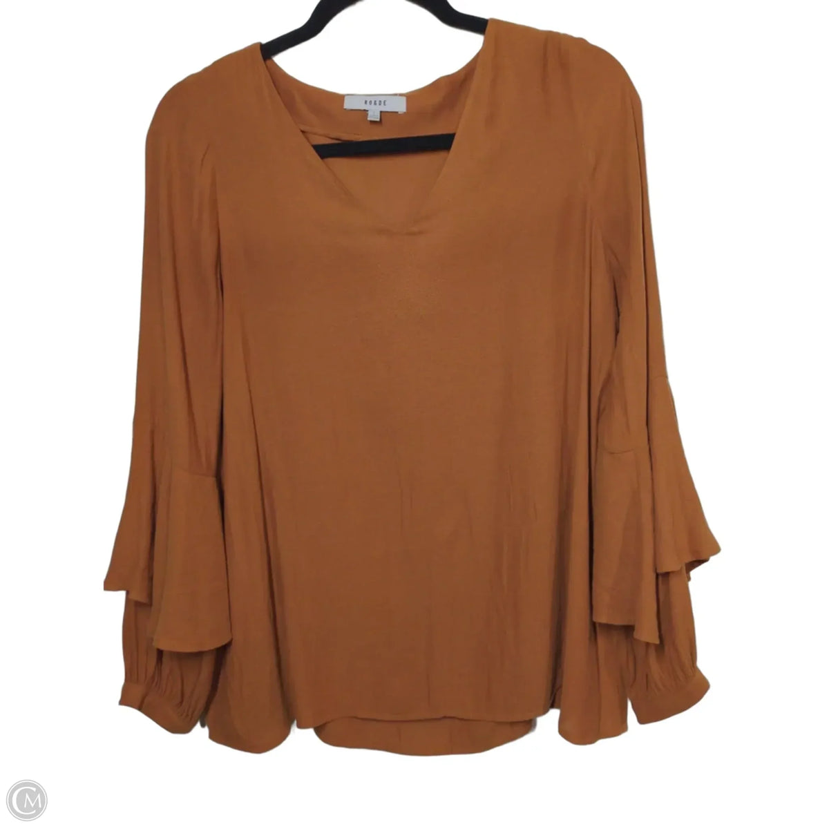 Top Long Sleeve By Ro & De In Orange, Size: S
