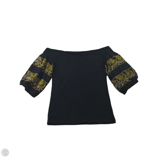 Top Short Sleeve By Free People In Black, Size: S