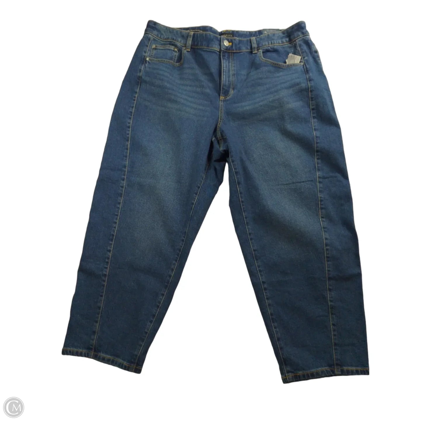 Jeans Boyfriend By Talbots In Blue Denim, Size: 18