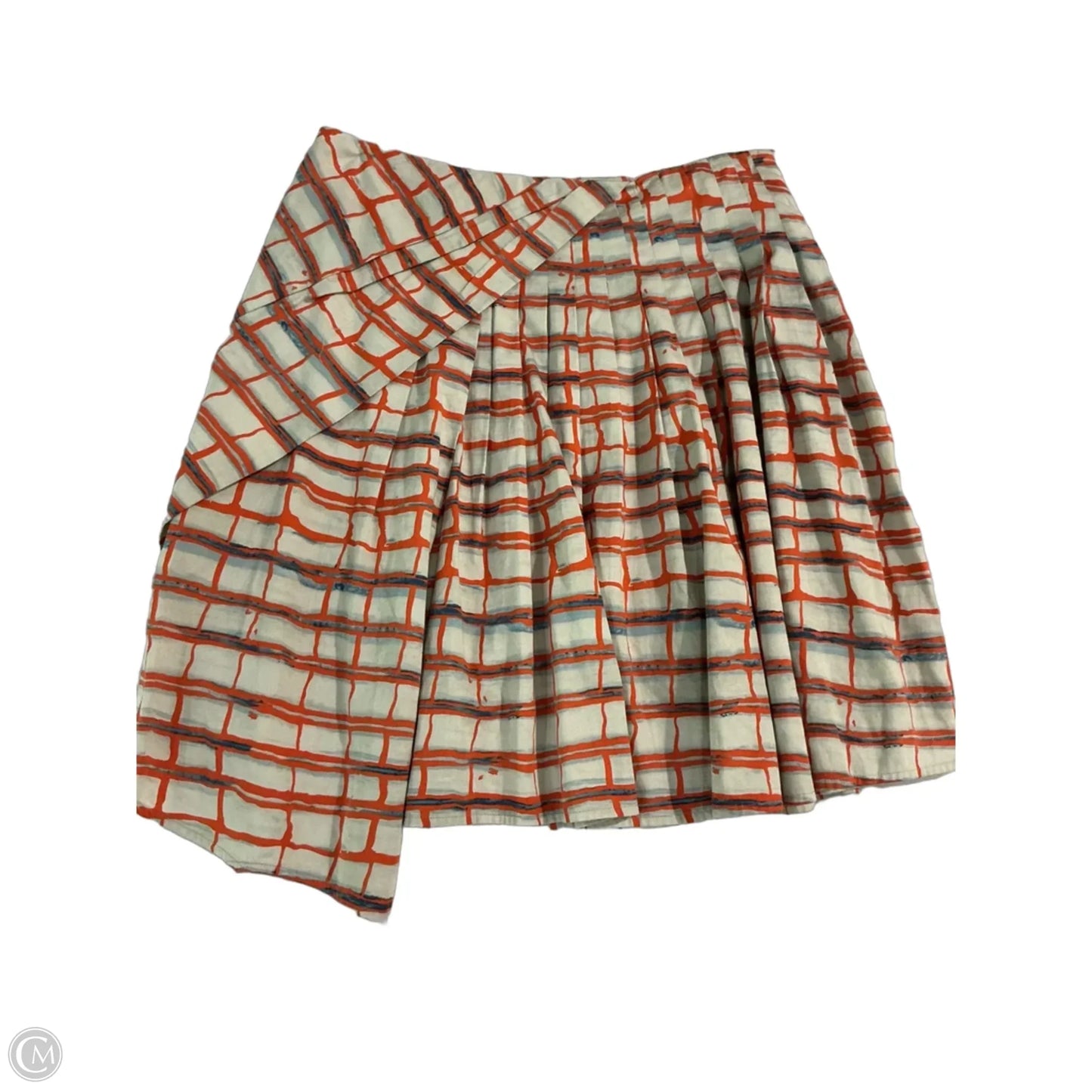 Skirt Mini & Short By Maeve In Grey & Orange, Size: 0