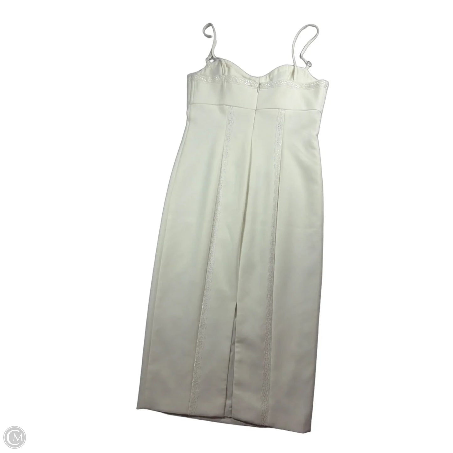Dress Party Midi By Clothes Mentor In White, Size: 10