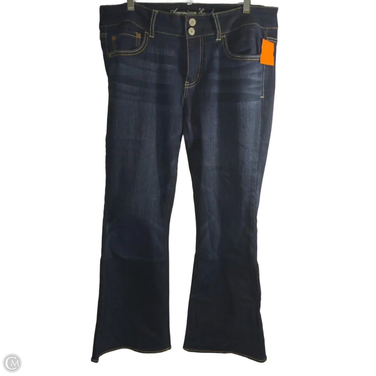 Jeans Boot Cut By American Eagle In Blue Denim, Size: 12
