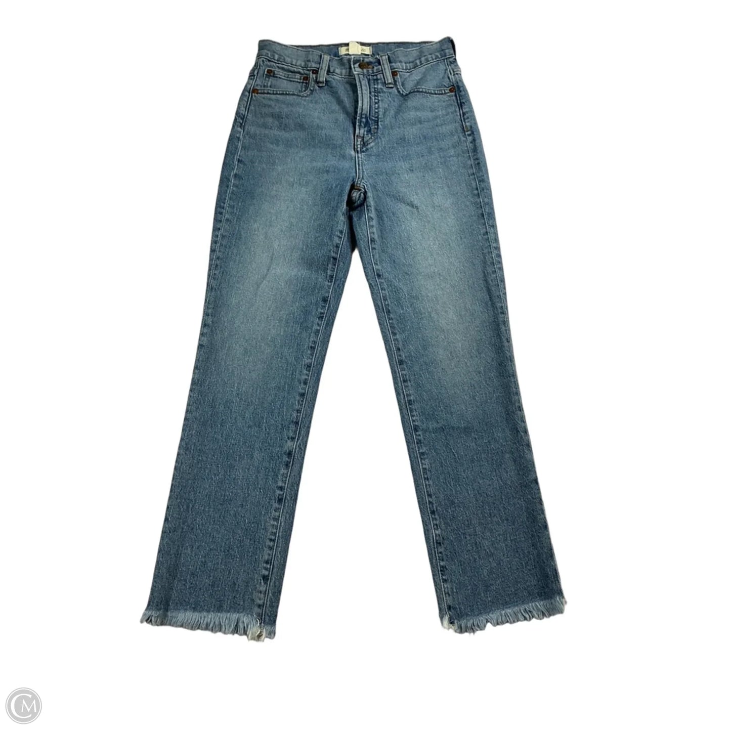 Jeans Cropped By Madewell In Blue Denim, Size: 0