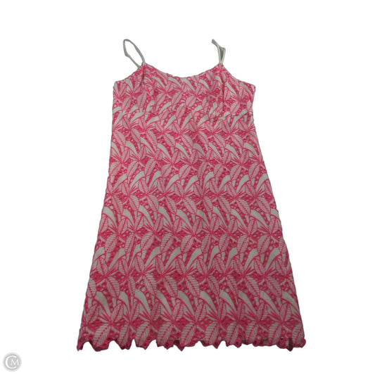 Dress Casual Short By Crown And Ivy In Pink & White, Size: 12