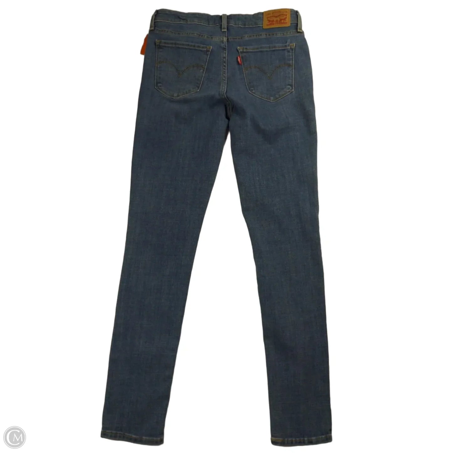 Jeans Skinny By Levis In Blue Denim, Size: 4