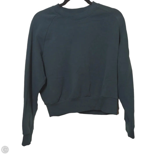Athletic Sweatshirt Crewneck By Athleta In Green, Size: S